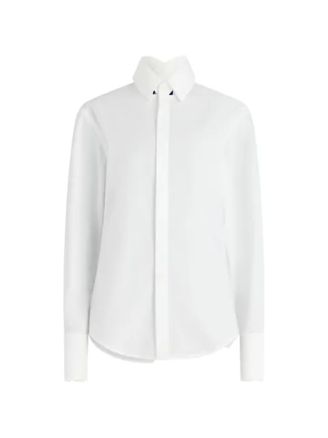 Jean Paul Gaultier folded cuff shirt White 2602UST057C070