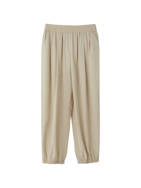 Recto pleated elasticated-cuff trousers Neutrals RW26SWPT004BE