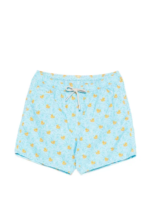 MC2 Saint Barth duck-print swim shorts Blue LIG0016