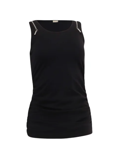 Michael Kors Vintage zip-detail tank top Black GILTPUUSCL706759W