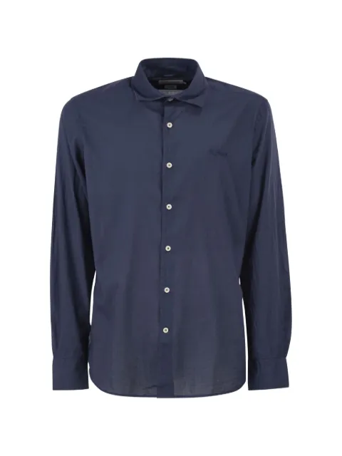 MC2 Saint Barth embroidered-logo shirt Blue LCM000100097L