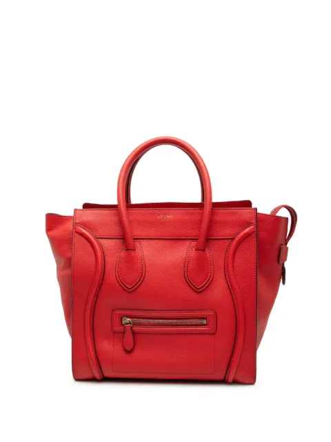 Celine Pre-Owned 2011 Mini Calfskin Luggage tote bag Red QTME6DVE7639CHVC