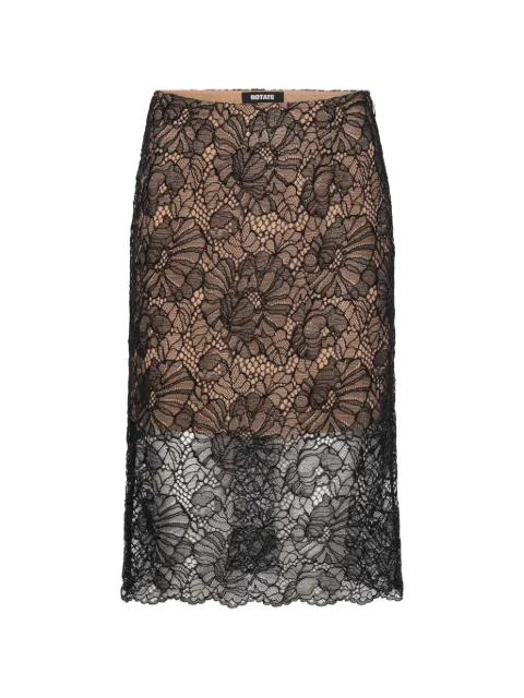 ROTATE BIRGER CHRISTENSEN lace pencil skirt Black 116264100