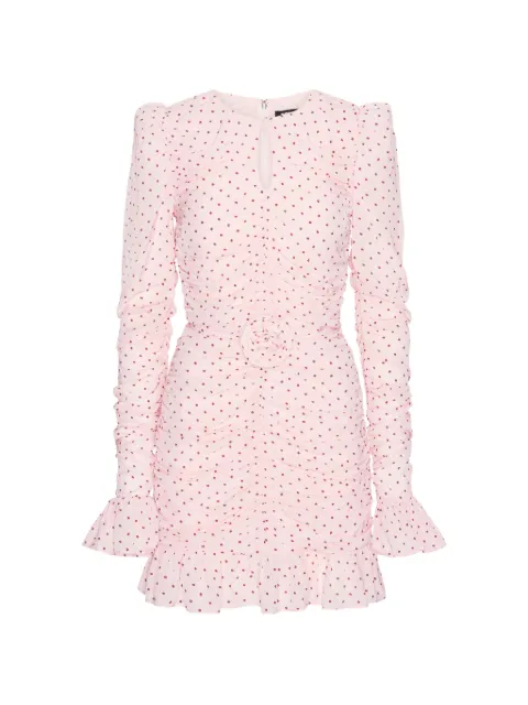 ROTATE BIRGER CHRISTENSEN ruched ruffled dress Pink 1163483110