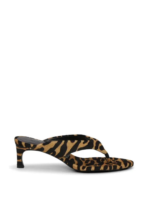 ROTATE BIRGER CHRISTENSEN animal print mules Neutrals 116733000