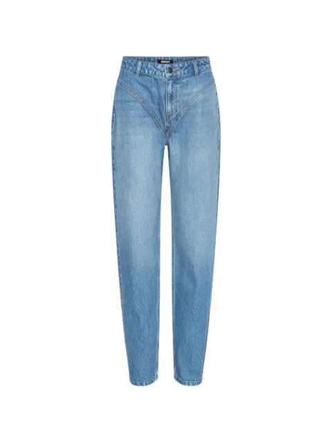 ROTATE BIRGER CHRISTENSEN high waist cutline jeans Blue 1165451603