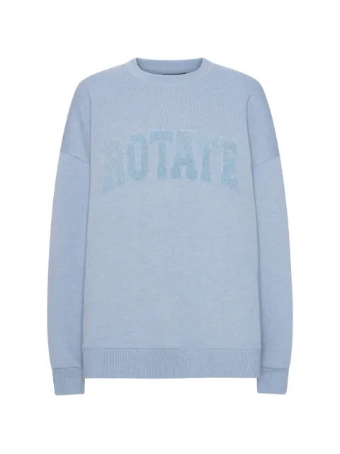ROTATE BIRGER CHRISTENSEN crewneck heavy sweatshirt Blue 1163703095