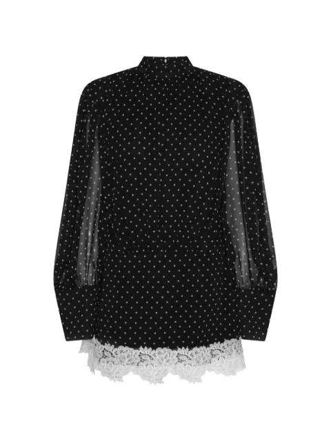 ROTATE BIRGER CHRISTENSEN polka-dot mini dress Black 116246000