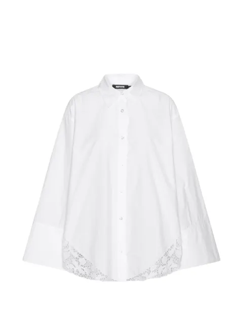 ROTATE BIRGER CHRISTENSEN oversized lace shirt White 116282400