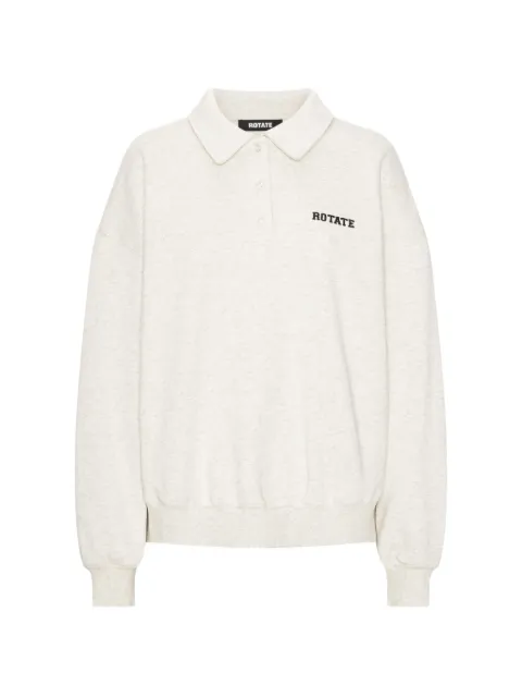 ROTATE BIRGER CHRISTENSEN polo heavy sweatshirt Neutrals 1163733070