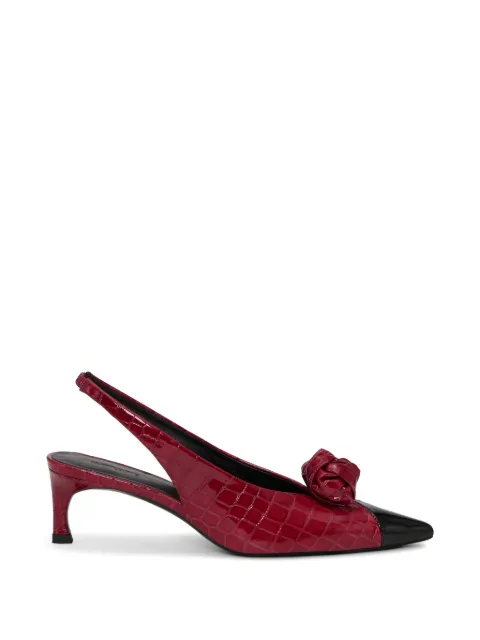 ROTATE BIRGER CHRISTENSEN knot slingback leather pumps Red 1167392691