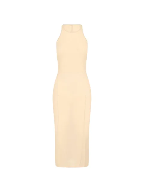 Rick Owens ribbed-knit midi dress Neutrals RP01F6549RC