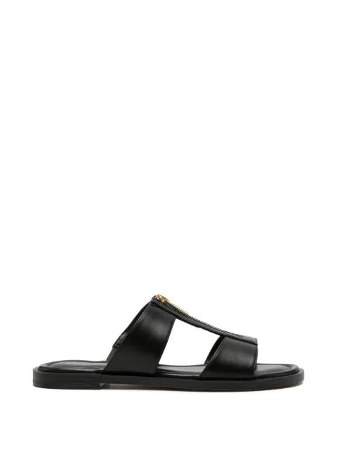 Michael Michael Kors Berkley zip leather sandals Black 40S6BRFS1L