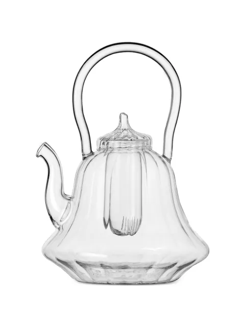 Ichendorf Milano curved-handle glass teapot White 9359047