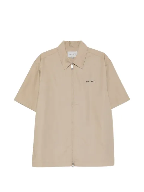 Carhartt WIP Postal zip-up shirt Neutrals I036189