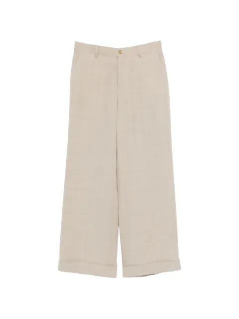 L.B.M. 1911 cuffed palazzo pants Neutrals 6422218110