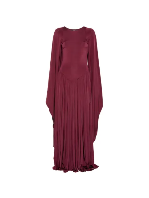 Amen pleated maxi dress Red AMS26507