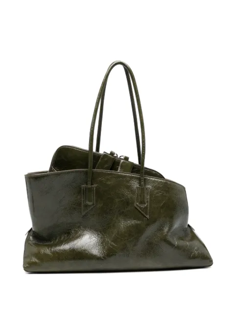 The Attico medium La Passeggiata leather tote bag Green 260WAH00054LBT030AA