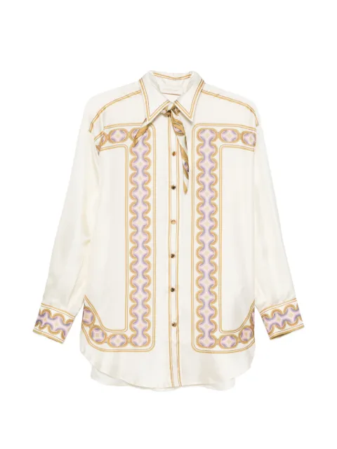 ZIMMERMANN Luna Retro shirt Neutrals 7746TS261