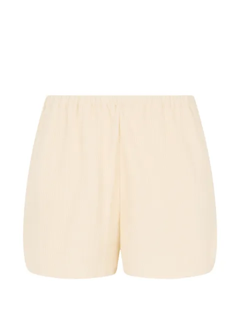 Kristina Ti ribbed elasticated shorts Neutrals KSL0085TJ0042