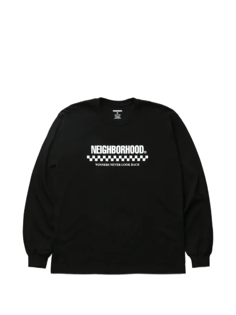 Neighborhood long sleeve cotton T-shirt Black 261PCNHLT02
