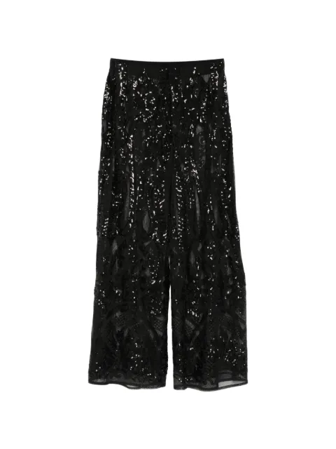 Norma Kamali embellished palazzo pants Black ST4257EN212001