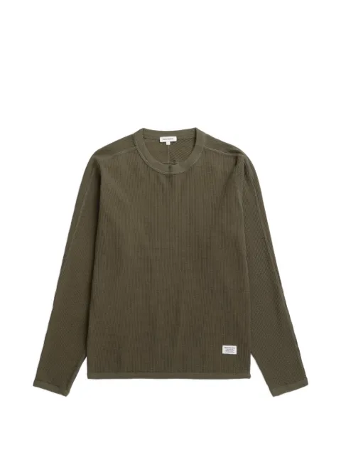 Norse Projects Stevns long-sleeved cotton T-shirt Green N100218