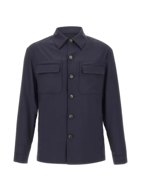 Pal Zileri chest pocket button jacket Blue 9C36SH653ESG97901