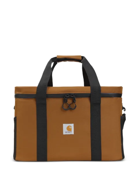 Carhartt WIP Cooler top handle zip wash bag Brown I034760