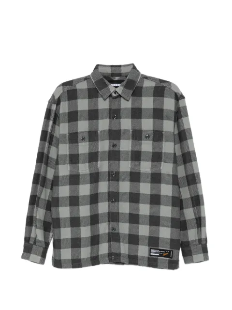 Neighborhood garment dyed check shirt Grey 261AQNHSHM03