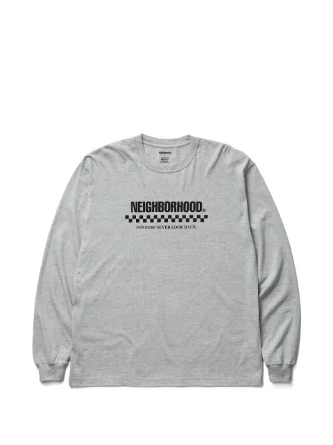 Neighborhood long-sleeve crewneck T-shirt Grey 261PCNHLT02