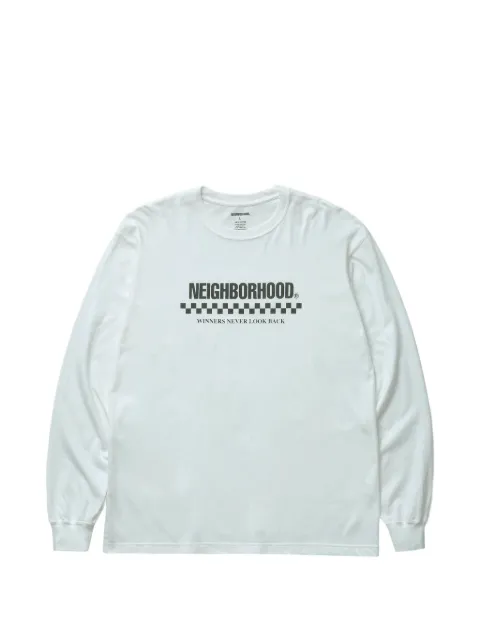 Neighborhood long-sleeve crew-neck T-shirt White 261PCNHLT02