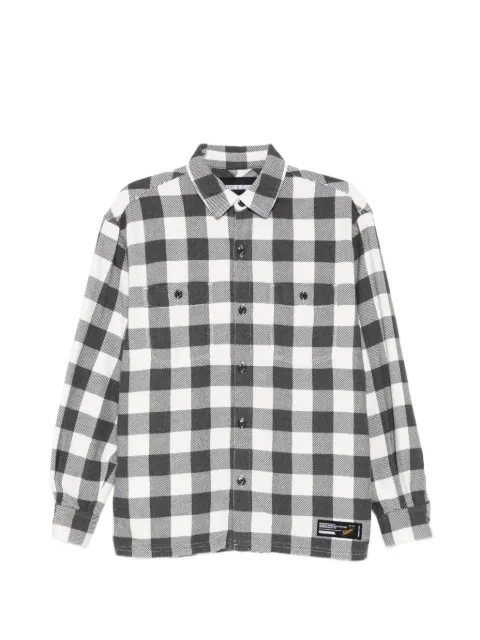 Neighborhood garment dyed check shirt White 261AQNHSHM03