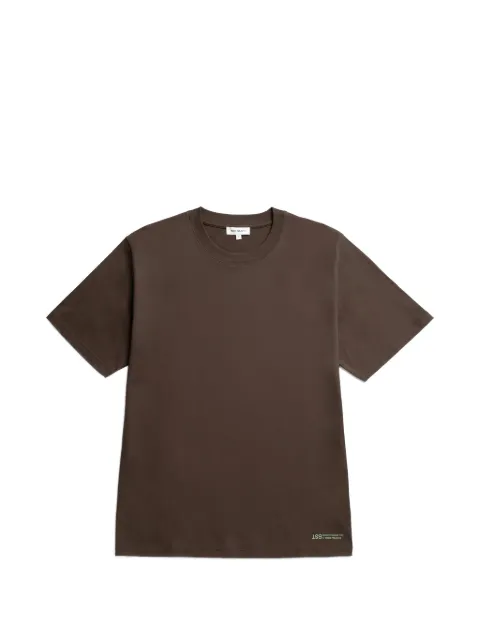 Norse Projects x BST logo-print t-shirt Brown N010709
