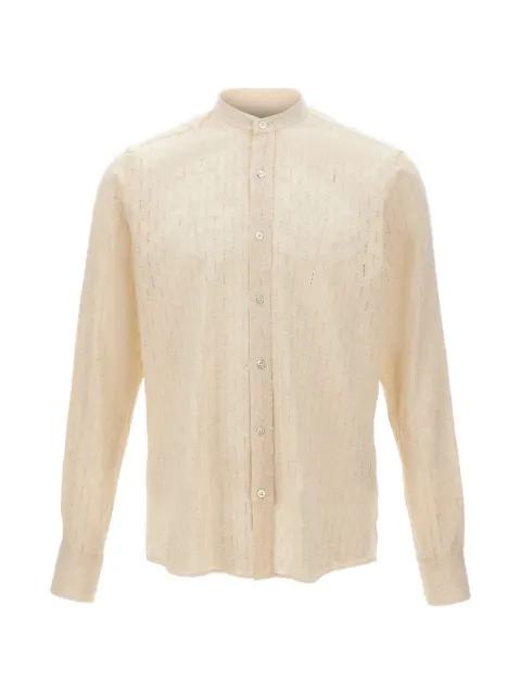 Tagliatore band-collar shirt Neutrals CANNES600017A1071