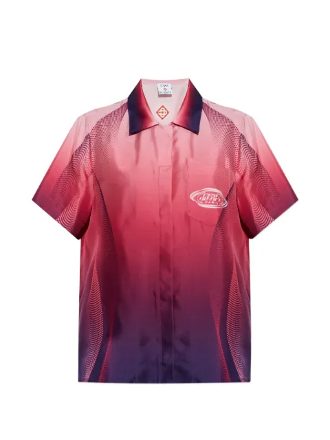Casablanca gradient-effect polo shirt Pink WSS26SH20002