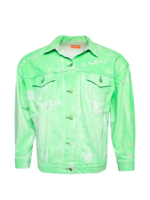 NOTSONORMAL distressed-efect jacket Green VDJD17