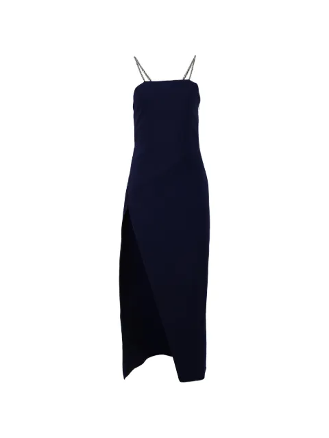 The Attico chain-strap midi dress Blue 222WCM51E030