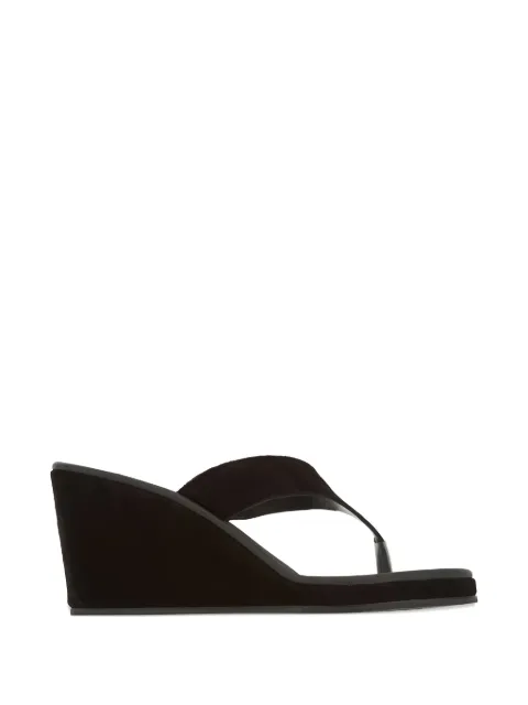 Ancient Greek Sandals Charys wedge sandals Black CHARYSWEDGECROSTA