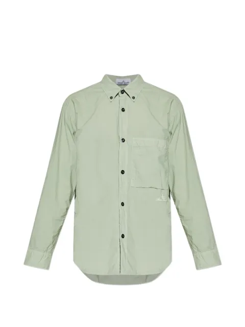 Stone Island 1100002 organic cotton Tela 'paracadute' shirt Green L1S151100027S0168