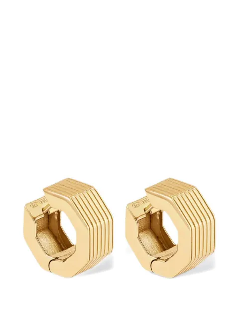 IVI small Aurelia octagon hoop earrings Gold ER9818