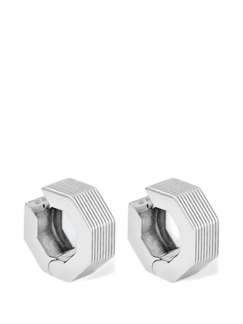 IVI Aurelia octagon hoop earrings Silver ER9823
