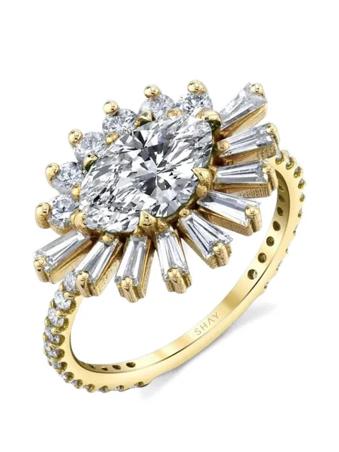 SHAY Evil Eye diamond gold cocktail ring Gold SR367YGDIA