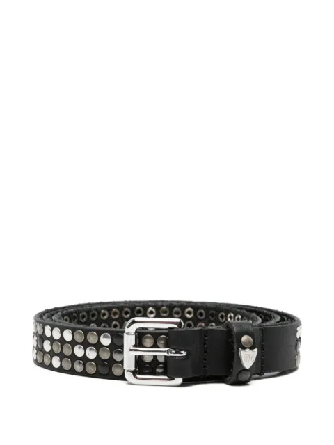 Htc Los Angeles studded leather belt Black 26SHTCI037