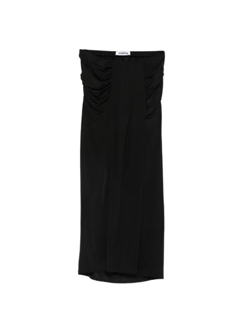 Vivetta draped midi skirt Black VS1GO0147TE128NERO