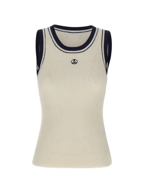Seafarer ribbed logo-embroidered top Neutrals SWM0225MCF00400009005