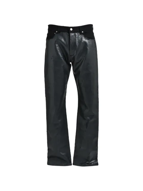 MARKING DISTANCE belt-loop trousers Black MD5SMT06BPTE952999