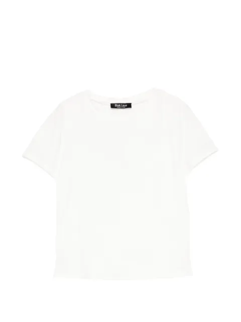 BLAKLACE logo-embroidered T-shirt White BLKAN00075