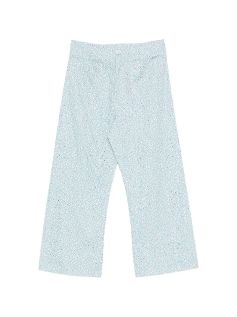 BLAKLACE floral trousers Blue BLKAN00092