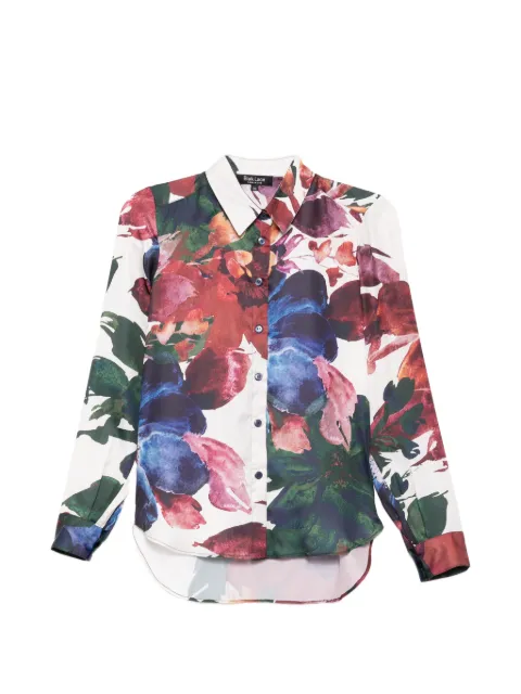 BLAKLACE floral printed shirt White BLKAN00084